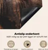 KitchenYeah© Herdabdeckplatte Kuh - Watussi - Schwarz , Produktbild-Vorschau 4