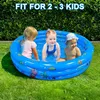 Planschbecken, Aufblasbar Schwimmbad 3 Klingeln PVC Produktbild-Vorschau 8