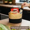 bremermann Aufbewahrungskorb, Baumwolle/ Strohgeflecht Ø 24 Produktbild-Vorschau 4
