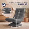 CASARIA Relaxsessel mit verstellbarer Rückenlehne Grau Produktbild-Vorschau 3