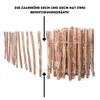 SEVICO 5m Staketenzaun 80cm x 5m mit Lattenabstand 3-4cm Produktbild-Vorschau 3