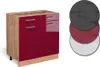 Meuble cuisine Vicco R-Line Rouge brillant 80cm sans PT, Voir les images du produit 5