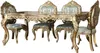Goldene Stühle Esszimmer Stuhlgruppe Stuhl Set Garnitur 4x Produktbild-Vorschau 1