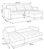 Ecksofa VARIUS Boston – mit Schlaffunktion, Kunstleder in Produktbild-Vorschau 7