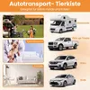 COSTWAY Hundetransportbox, Alu Hundebox mit abschließbarer Produktbild-Vorschau 5