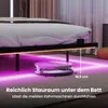Metalowa rama łóżka COSTWAY, podwójne łóżko z diodami LED, Podgląd zdjęcia produktu 7