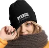 Damen Beanie mit Patch Strickmütze mit Spruch Pferdemädchen Produktbild-Vorschau 3