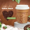 Kaffeebecher To Go 200ml mit Deckel - 200x Dunkelbraun Produktbild-Vorschau 3