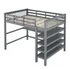 Hochbett 140 x 200 cm mit Schreibtisch und Ablagefächern, Produktbild-Vorschau 10