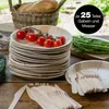 Moritz & Moritz Palmblatt 75tlg Palmblatt Geschirrset Rund Produktbild-Vorschau 2