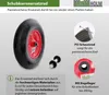 Schubkarrenrad Ersatzrad Vollgummi 4.80/4.00-8 mit Achse Produktbild-Vorschau 2