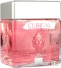 A square glass bottle of pink liquid, likely gin, with a silver cap. The bottle has embossed designs and text labels. Produktbild-Vorschau