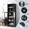 Szafka łazienkowa COSTWAY o wysokości 163 cm, wolnostojąca Podgląd zdjęcia produktu 4