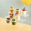 3stupňový akrylový stojan, průhledný akrylový regál pro Náhled obrázku produktu 4