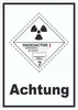 Schild radioaktive Stoffe Achtung Radioactive I-WEISS Produktbild-Vorschau 1