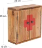 LÉKAŘSKÁ SKŘÍŇKA MEDIC | 35x35x13cm, masivní dřevo | Náhled obrázku produktu 2