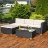 Mucola Gartenmöbel 5tlg. Gartenlounge Sitzgruppe Gartenset Produktbild-Vorschau 3