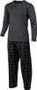 Schlafanzug Herren Lang Pyjama Baumwolle Zweiteiliges Set Produktbild-Vorschau 1