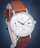 Bauhaus Herrenuhr Classic – Quarz, 41 mm, Lederband Braun Produktbild-Vorschau 3