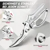 Geflügelschere Edelstahl, Multifunktions Küchenschere mit Produktbild-Vorschau 4