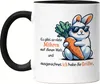 Es gibt so viele Möhren Hase Tasse Schwarz Fun Beziehung Produktbild-Vorschau 1
