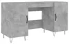 vidaXL Schreibtisch Betongrau 140x50x75 cm Holzwerkstoff Produktbild-Vorschau 1