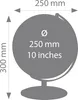 TROIKA Globus PLANET, Politischer Globus, Klassisch, Tisch, Produktbild-Vorschau 2