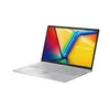 A silver ASUS Vivobook laptop is shown from a diagonal angle against a white background. Produktbild-Vorschau
