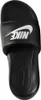 A black Nike slide sandal is shown from a top-down perspective against a white background. Produktbild-Vorschau