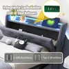 A bed with integrated charging station and LED lighting. Náhľad obrázku produktu