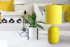 Lampe de table, céramique textile, jaune, H 30 cm Voir les images du produit 4