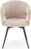 Gepolsterter Drehstuhl K550 in Beige mit Stoffbezug und Produktbild-Vorschau 11