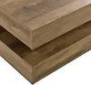 A close-up view of two stacked wooden surfaces, likely a table or shelf, with a wood grain texture. Produktbild-Vorschau