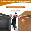 Stalen tuinhuizen 300x240 cm – Weersbestendige metalen Productafbeelding-voorbeeld 6