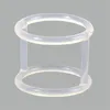 A close-up studio shot of a white silicone gasket. Produktbild-Vorschau