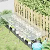 vidaXL Przezroczysta plandeka z oczkami 1x3 m z polietylenu Podgląd zdjęcia produktu 2