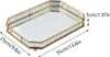 Plateau décoratif métal verre vintage miroir plateau miroir Voir les images du produit 7
