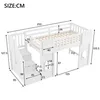 Flieks Etagenbett 90x200cm mit Stauraumtreppe, Kinderbett Produktbild-Vorschau 5