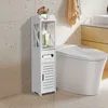 Étagère de salle de bain Porte papier toilette avec porte Voir les images du produit 1