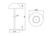 2er SET Akku LED Outdoor Touch Tischlampen ohne Kabel in Produktbild-Vorschau 9