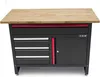 Banco da lavoro HBM 120 cm con 4 cassetti, 1 anta e piano Anteprima dell’immagine prodotto 1