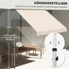 Outsunny Markise Klemmmarkise Faltarm Handkurbel Balkon 3 x Produktbild-Vorschau 7