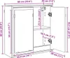 vidaXL Badezimmerspiegelschrank Weiß 60 x 20 x 60 cm Produktbild-Vorschau 8