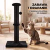 IvoQ Drapak dla kotów - 90 cm - Czarny - Solidny drapak dla Podgląd zdjęcia produktu 5