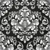 Schwarz-Weiße Ornament-Servietten 33x33cm 20St. Produktbild-Vorschau 3
