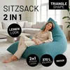 LUMALAND Sitzsack Triangle 370 L - bequem-stylisher Indoor Produktbild-Vorschau 5