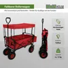 Bollerwagen faltbar mit Dach, PolyurethanRädern, Hecktasche Produktbild-Vorschau 1