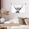 MuchoWow® Wandteppich Wandbehang Scottish Hochlandrind - Produktbild-Vorschau 2