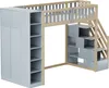 Sweiko Multifunktionales Hochbett 90x200cm mit Regalen, Produktbild-Vorschau 17