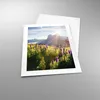 Poster - Poster ohne Rahmen - Berge Wiese Blumen - 40x50 cm Produktbild-Vorschau 3